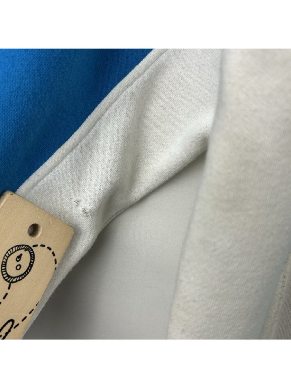 Vintage 90s Adidas Color Block Sweater Men’s XL Blue White Full Zip Sportswear - Picture 7 of 16